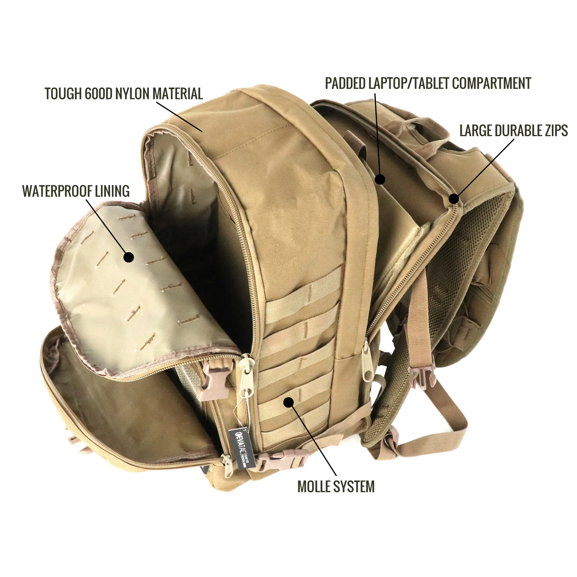 EVATAC Combat Bag (Khaki) - Image 8